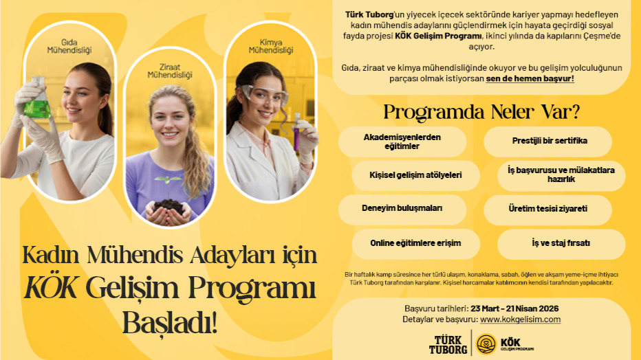 KÖK Gelişim Programı 2. Yıl Başvuruları Başladı! - TÜRK TUBORG öğrenci indirimi kampanya görseli