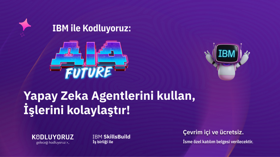 IBM ile Kodluyoruz: AI4Future - Kodluyoruz öğrenci indirimi kampanya görseli