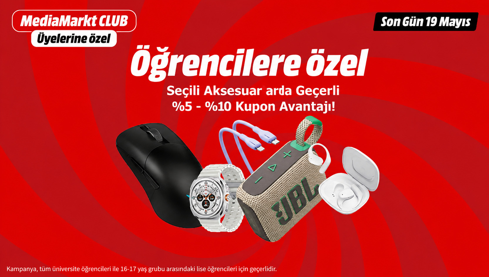 MediaMarkt’ta Öğrencilere %5-%10 Kupon Avantajı - MediaMarkt öğrenci indirimi kampanya görseli