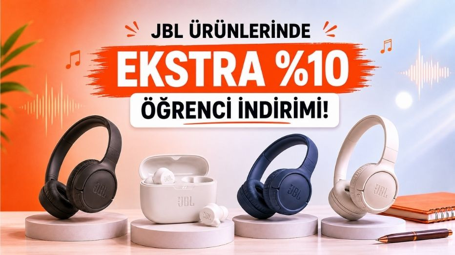 JBL Ürünlerinde Ekstra %10 Öğrenci İndirimi - JBL öğrenci indirimi kampanya görseli