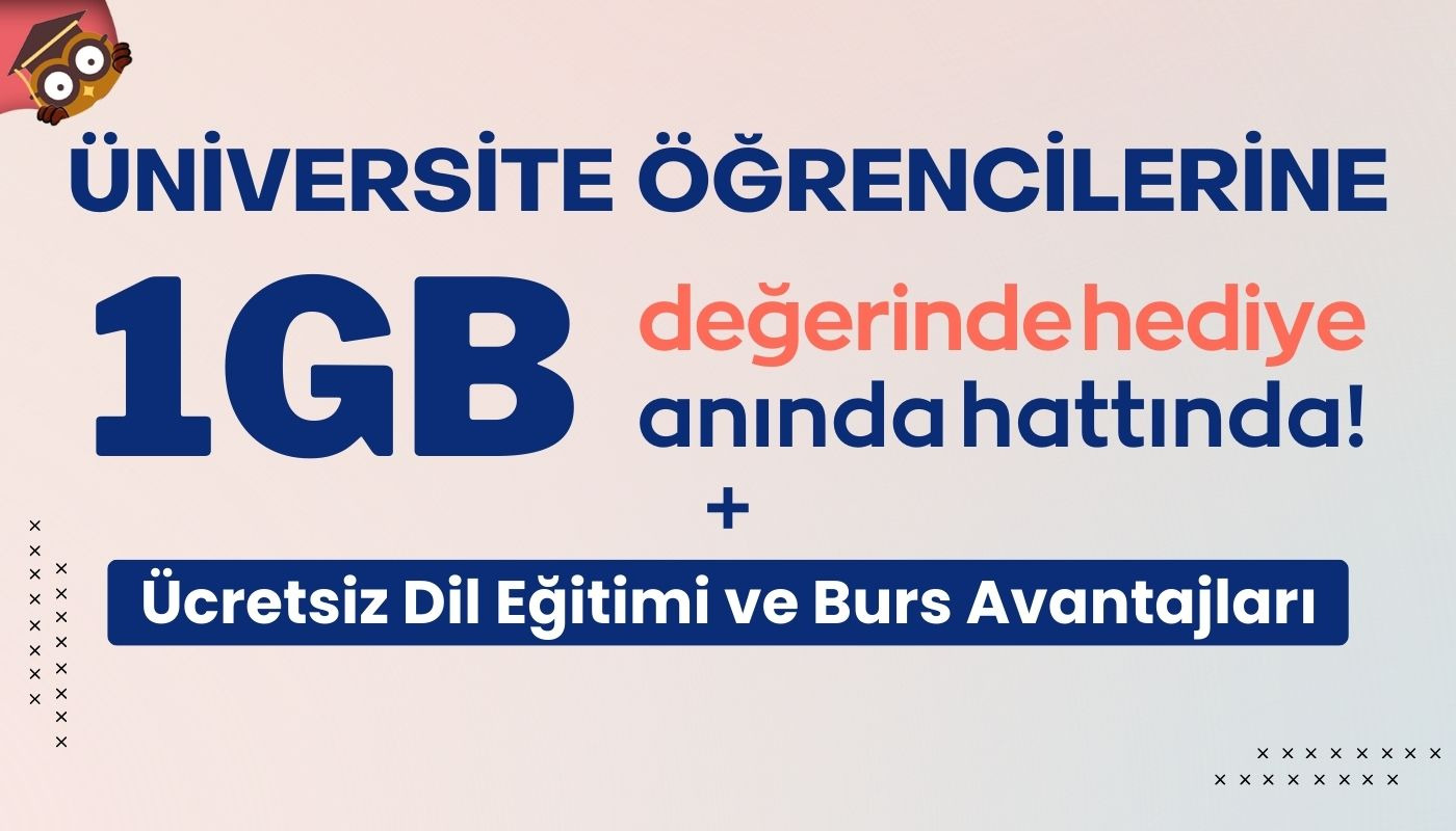 Öğrencilere 1 GB Değerinde Hediye, Ücretsiz Dil Eğitimi ve Burs Avantajları! - Bi'öğrenci öğrenci indirimi kampanya görseli
